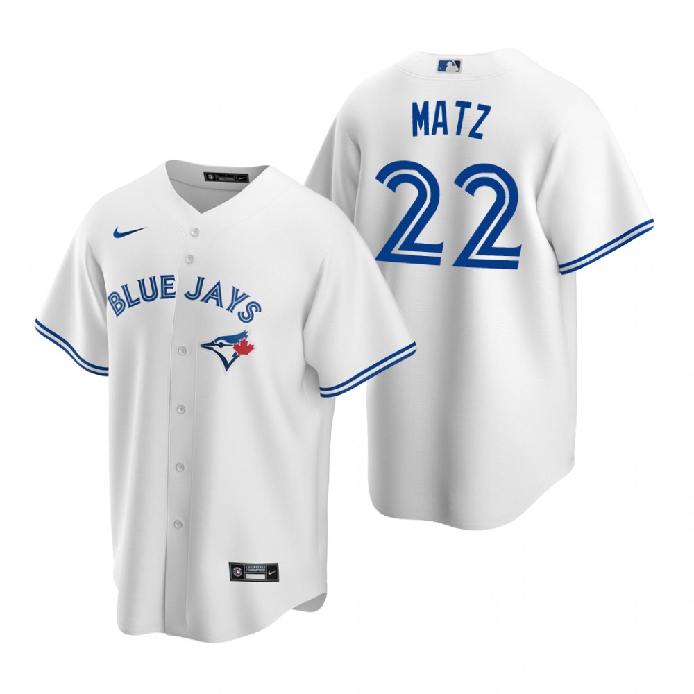 Men's Toronto Blue Jays #22 Steven Matz Nike White Home Cool Base Jersey